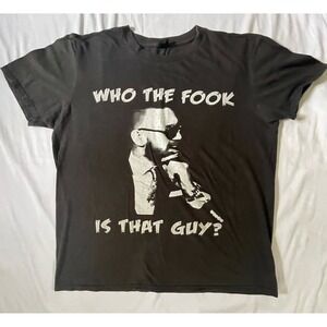Conor Mcgregor‎ T-Shirt Large Graphic Print Who the Fook Is That Guy MMA Anvil